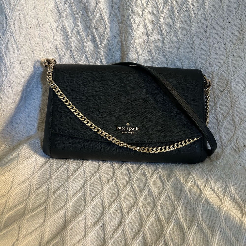 Kate Spade New York Madison Saffiano Leather Flap Crossbody Bag Purse